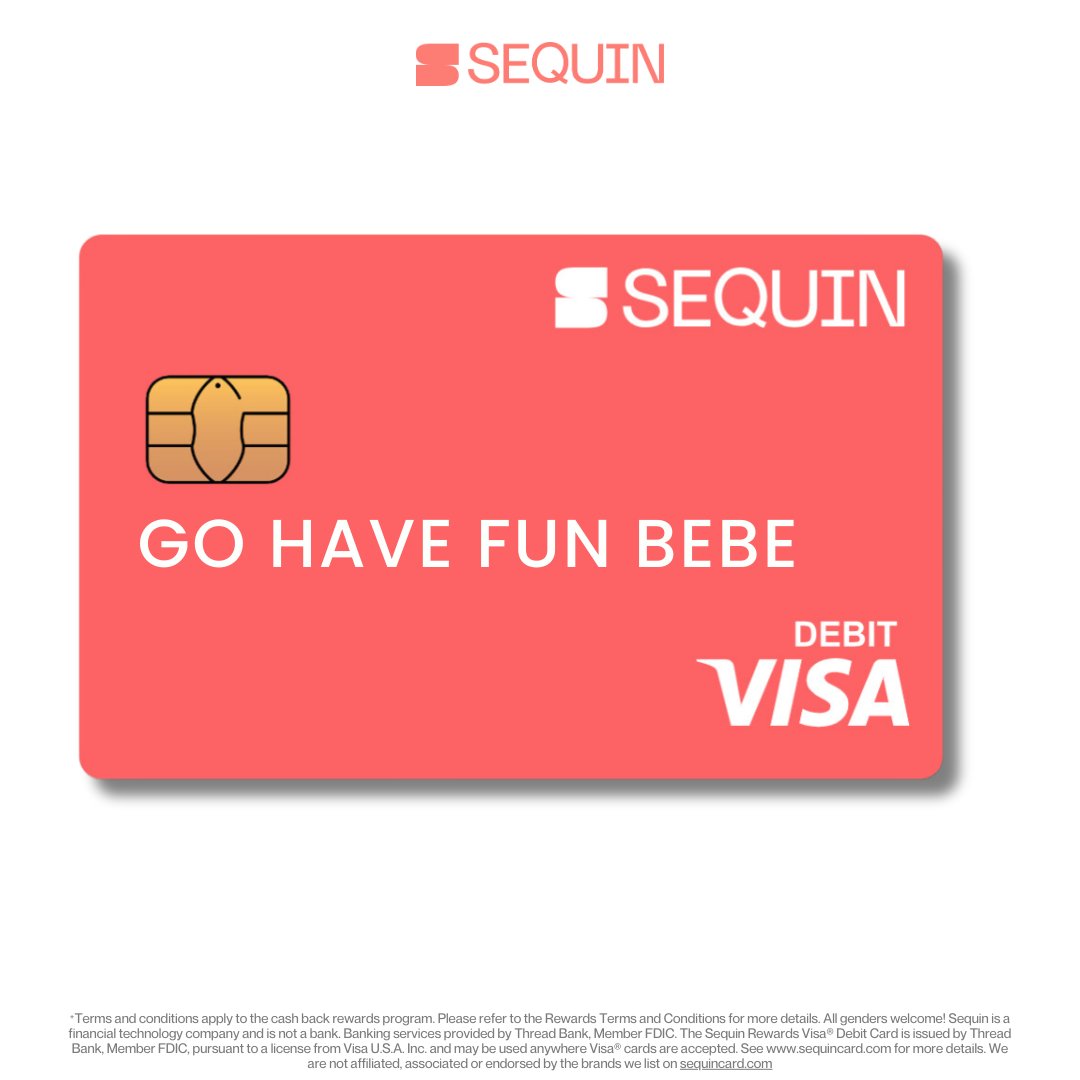 Sequin Rewards Visa® Debit Card tweet media