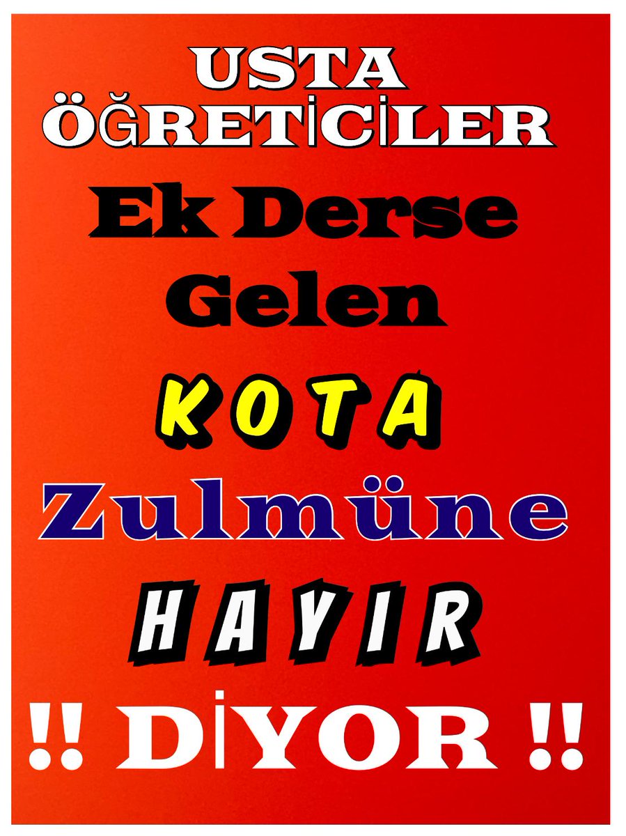 Zulumün karşısında susan görmeyen sesimizi duymayanlar var
#UstaÖğreticiyeKOTAzulmü