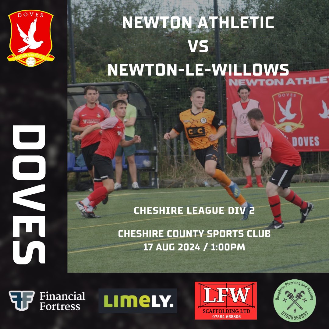 Newton Athletic (@newtonath_doves) on Twitter photo FIXTURE |
The Newton Derby tomorrow as we host <a href="/NLWFCOA/">Newton-le-Willows FC Open Age</a>
<a href="/CheshireFL/">Cheshire Football League ⚽️</a>
<a href="/CheshireThe/">The Cheshire</a> FIXTURE |
The Newton Derby tomorrow as we host <a href="/NLWFCOA/">Newton-le-Willows FC Open Age</a>
<a href="/CheshireFL/">Cheshire Football League ⚽️</a>
<a href="/CheshireThe/">The Cheshire</a>