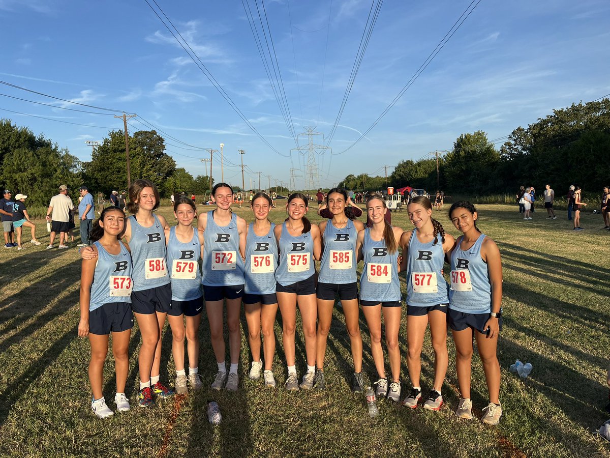 First XC meet of the year.  Madison Baggett and Abby Javor pick up medals for varsity. William Cranford medals for boys varsity.