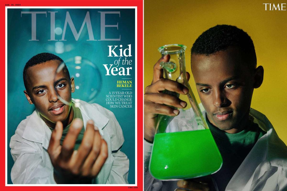 This is Heman Bekele.

Time just named him their "Kid of the Year" after he invented a bar of soap that can treat skin cancer.

It all started when received a chemistry set as a gift when he was 7 years old.  After his family immigrated to America, he noticed that back home in