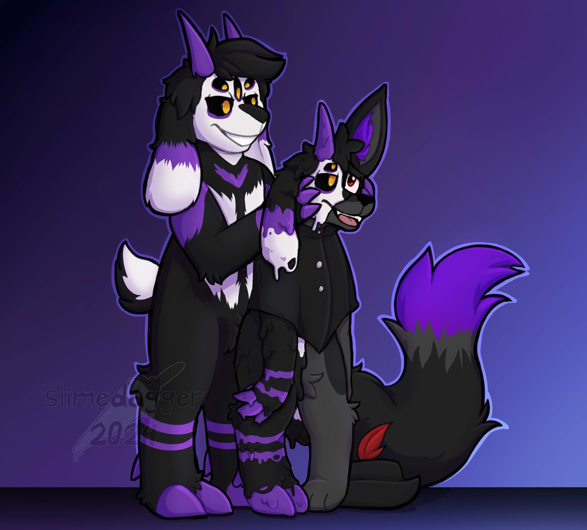 Getting around to posting this one from a few months back! For <a href="/FiveEyedCaprine/">Maxie 💜</a> and @FruityDoom