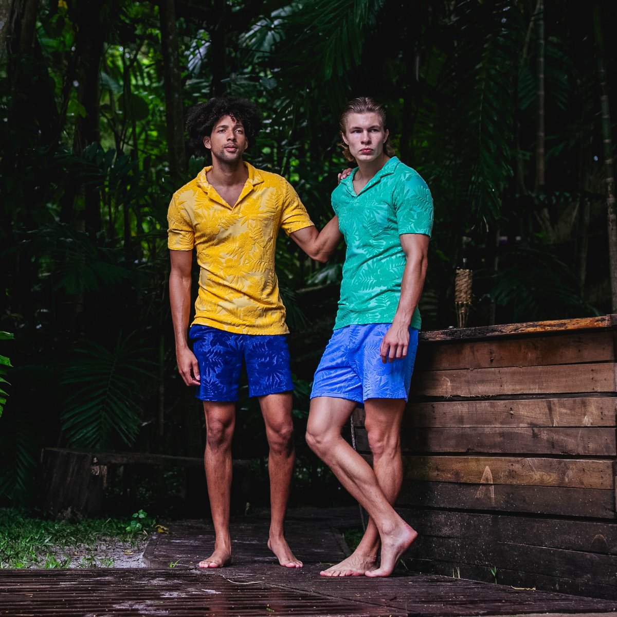 lordsofharlech's tweet image. Immerse yourself in the heart of nature. 🌿✨ #LordsOfHarlech #TropicalVibes #menswear
