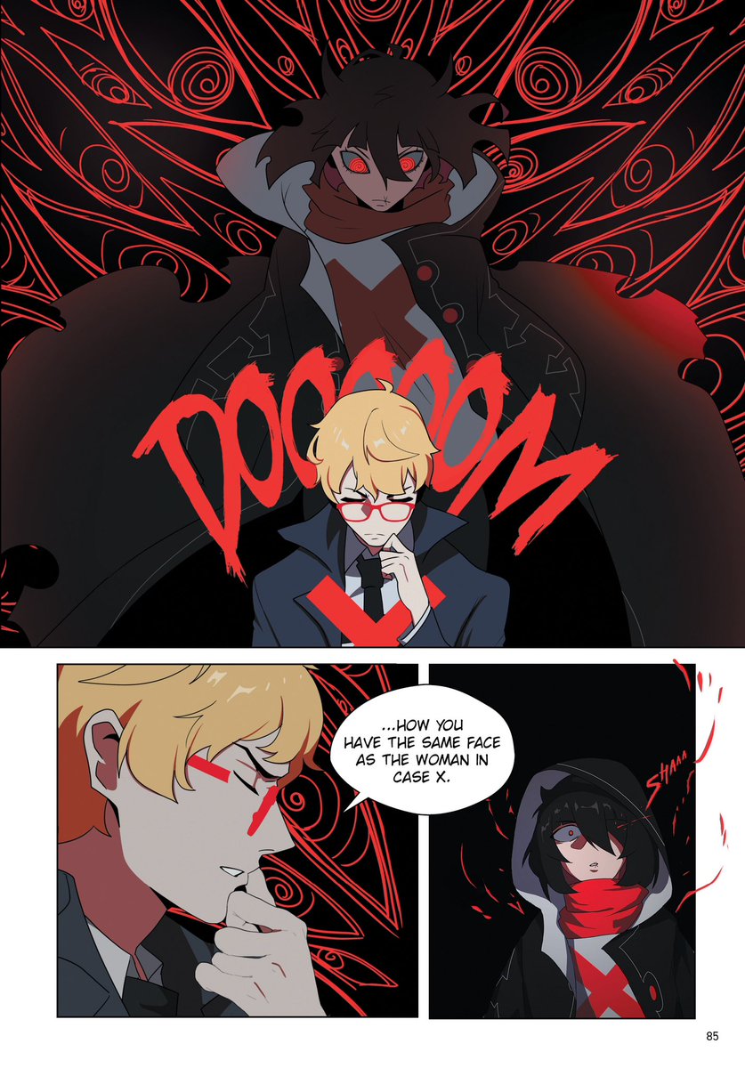 grave_weaver's tweet photo. Another I’m the Grim Reaper Volume 1 preview! 

The left panel was too long for the book, so I redrew it, and redid Chase’s side profile to fit the page as well! https://t.co/oKFjkrKb2r