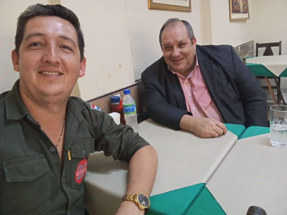 Esta mañana el Presidente de la Cooperativa, Dario Barreto en compañía del Dr. Carlos Galeano Perrone <a href="/cgaleanoperrone/">C. Galeano Perrone</a>