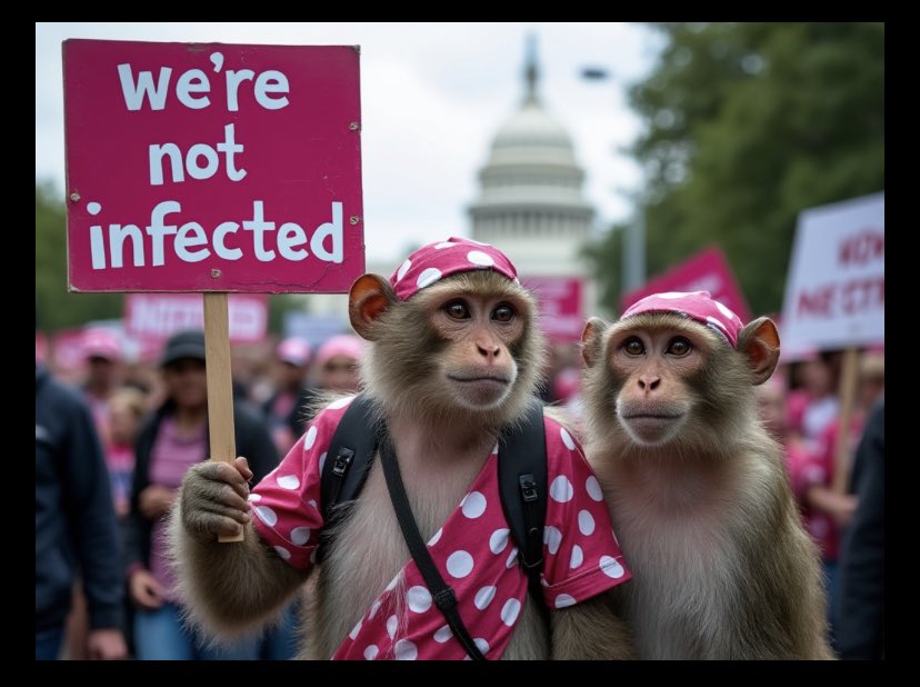 ewilson664's tweet photo. @P_McCulloughMD The monkey polka dot community took to the streets bringing awareness to the profiling they’ve received regarding monkeypox #monkeypocalypse https://t.co/e4JgUXJ3Bp