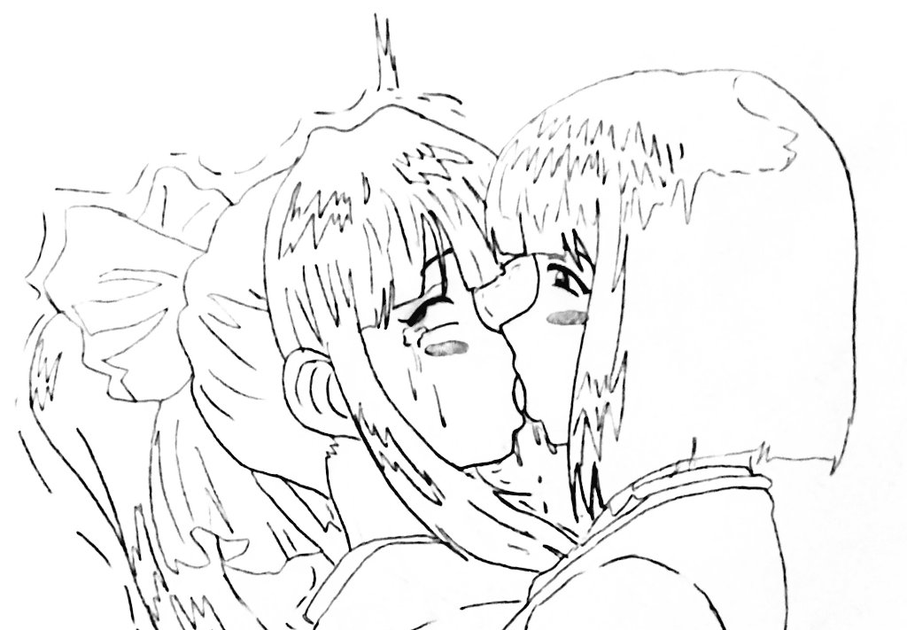 エロくないキス絵(?) 
