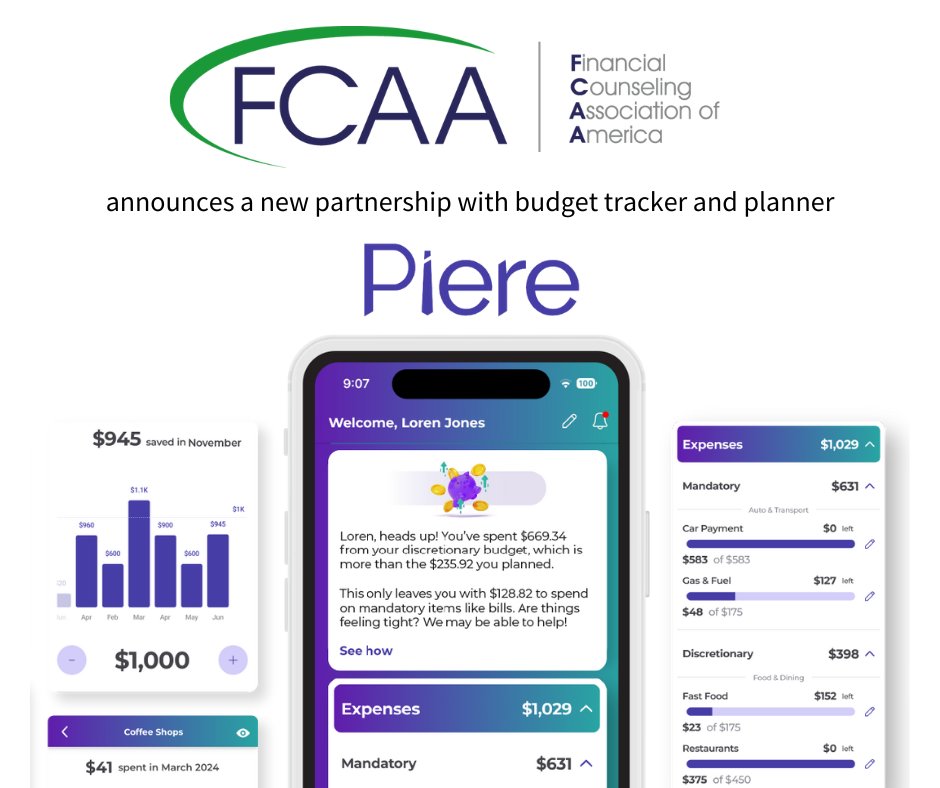 If you’re like 2/3 of Americans, you don't know how much you spent last month. FCAA just launched a new partnership with Piere, a budgeting and expense-tracking app, to help you figure out how much you’re spending and give you tips to get it under control. bit.ly/3SOADlW