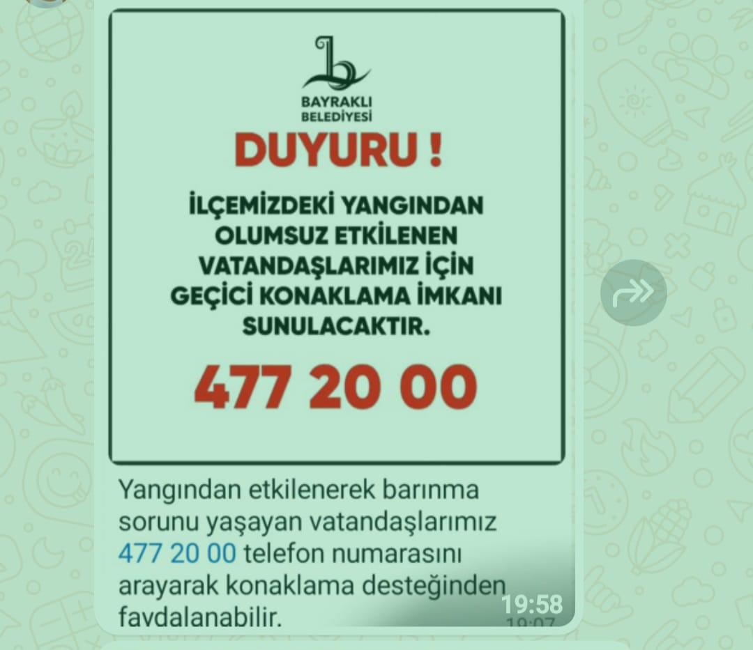 #izmiryangın