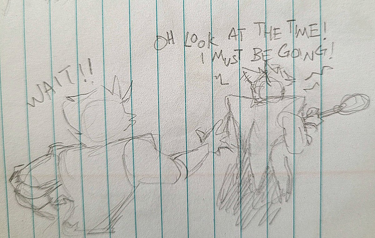 katzebruh's tweet photo. Ngl, this was like the only worthwhile thing I doodled on the plane, just a little freudian slip from our main man Alastor

#radioapple #HazbinHotel https://t.co/A3ZgcYvXCj