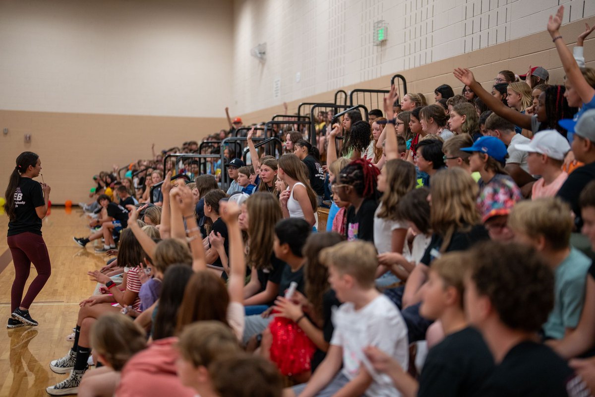 SVVSD's tweet photo. The excitement of students, teachers and staff to start the 24-25 school year has been incredible this week. We love the energy and appreciate the opportunity to serve our St. Vrain community. The future is in our schools. #StVrainStorm https://t.co/0PhHFpgZXB