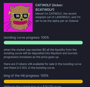 catwolfonsol's tweet photo. @cryptojourneyrs Meow! We just hit Raydium, jeeters are out and we are ready to move up (paying for trending in some minutes)! Don't miss #CATWOLF and #PETTHECAT https://t.co/SuDrG8dsh1