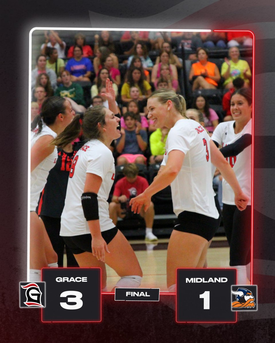 Grace Athletics (@gracelancers) on Twitter photo ๐จ UPSET SECURED!! ๐จ
<a href="/GCVB_Lancers/">Grace Volleyball</a> topples No. 6 Midland, winning in 4 sets!
#LancerUp ๐จ UPSET SECURED!! ๐จ
<a href="/GCVB_Lancers/">Grace Volleyball</a> topples No. 6 Midland, winning in 4 sets!
#LancerUp