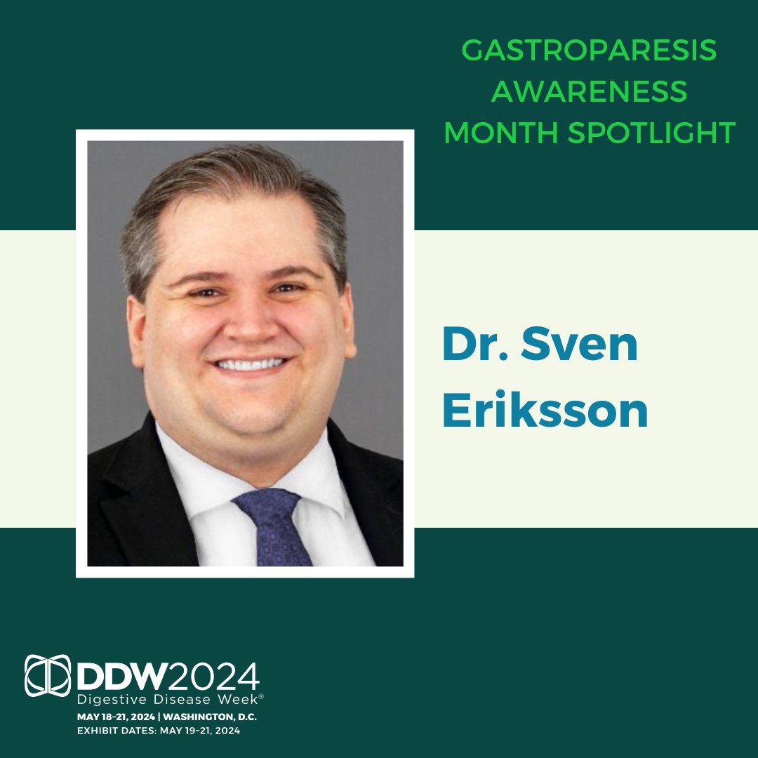DDWMeeting's tweet photo. #GIiTwitter! Did you have a chance to watch @SvenESEriksson share a game changing talk at #DDW2024 on gastroparesis procedures? His work is bringing hope to many patients #LivingWithGP.
⏯️ https://t.co/cqQ7DeWv1h
#GastroparesisAwarenessMonth https://t.co/lzpehGHvD7