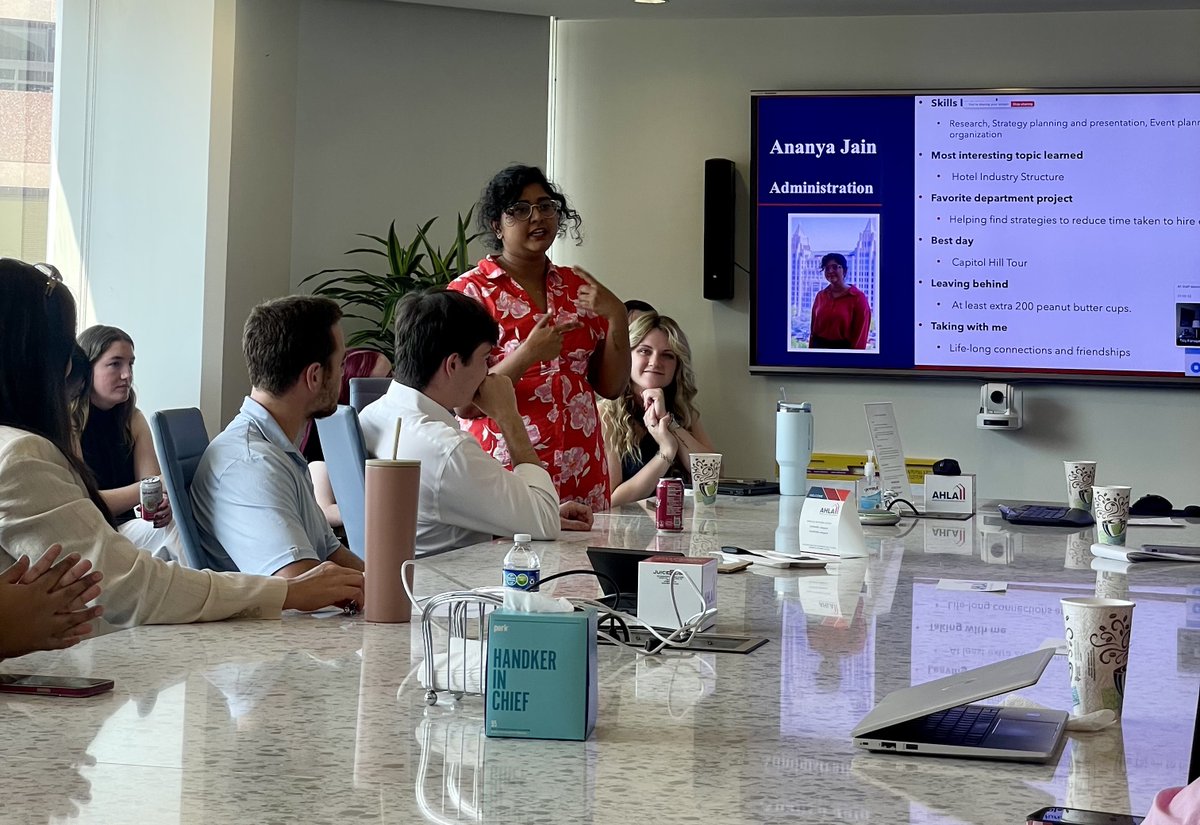 American Hotel & Lodging Association (@ahla) on Twitter photo A big day at the AHLA staff meeting! We welcomed Thomas Penny, president of <a href="/donohoehotels/">Donohoe Hospitality</a> and a management company representative on AHLA's board of directors. AHLA summer interns also gave their final presentations! A big day at the AHLA staff meeting! We welcomed Thomas Penny, president of <a href="/donohoehotels/">Donohoe Hospitality</a> and a management company representative on AHLA's board of directors. AHLA summer interns also gave their final presentations!