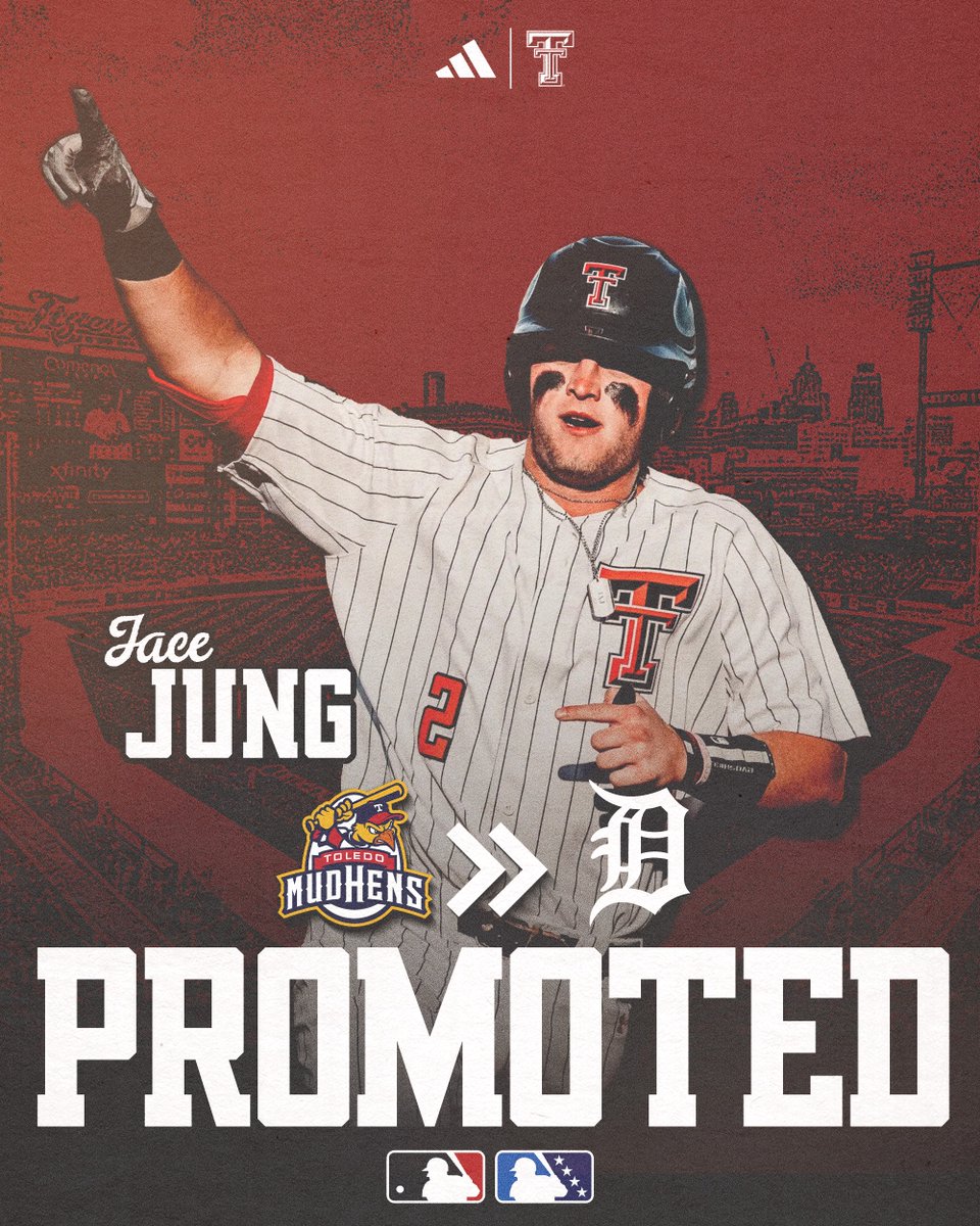 TTU_Baseball's tweet photo. 𝐖𝐞𝐥𝐜𝐨𝐦𝐞 𝐭𝐨 𝐭𝐡𝐞 𝐒𝐇𝐎𝐖 ‼️

Batting fifth and playing third base for the Tigers tonight, Jace Jung! https://t.co/XkmiNPJ52m