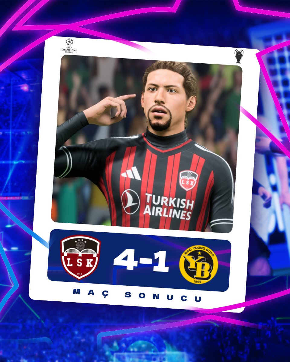 LeblebiSK12's tweet photo. Ait olduğumuz yer olan , Şampiyonlar Ligindeyiz. 😍Maç Sonucu ;

LEBLEBİ SPOR`umuz 4-1 Young Boys https://t.co/HnxTgVivTF