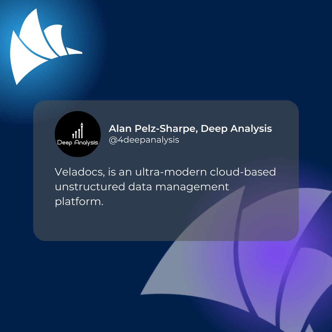 docuvela's tweet image. Deep Analysis thinks Veladocs by Docuvela is &quot;reimagining what is genuinely required for an AI-driven world.&quot; Read their Vendor Vignette to find out why at bit.ly/3UD1n9e or head over to the Veladocs website for more bit.ly/44b2fq9 
#Veladocs #AI-enabled