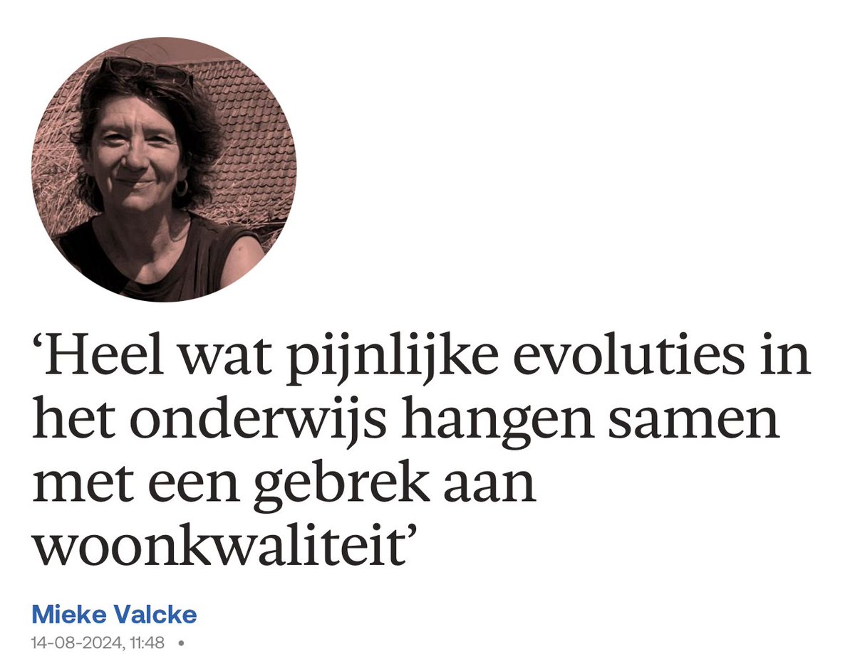 ecodenker's tweet photo. Waarom #woonbeleid cruciaal is voor emancipatorisch #onderwijs. 
Superbelangrijk opiniestuk van Mieke Valcke, lid van raad van bestuur van @OikosDenktank voor #Doordenkers reeks Knack

https://t.co/yLewKKD39a https://t.co/n47Vr7MViJ