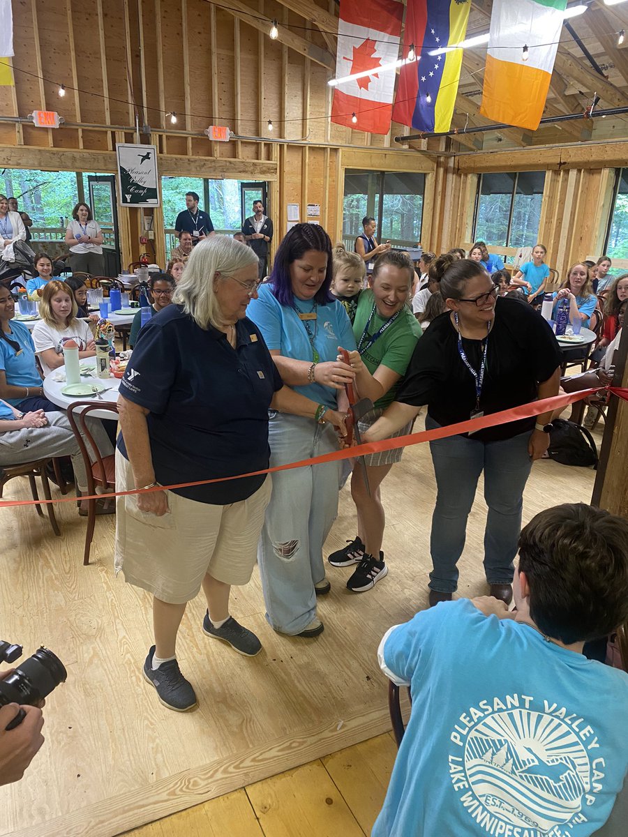 YMCA Greater Boston (@ymca_boston) on Twitter photo Bringing unity, friendship and belonging together at the ribbon cutting ceremony of our expanded MacHall dining hall at YGBs Pleasant Valley Overnight Camp for girls in NH while <a href="/dshapMENTOR/">David Shapiro</a> bids farewell to our campers on the last day of summer camp 2024. #ymca #bestsummerever Bringing unity, friendship and belonging together at the ribbon cutting ceremony of our expanded MacHall dining hall at YGBs Pleasant Valley Overnight Camp for girls in NH while <a href="/dshapMENTOR/">David Shapiro</a> bids farewell to our campers on the last day of summer camp 2024. #ymca #bestsummerever