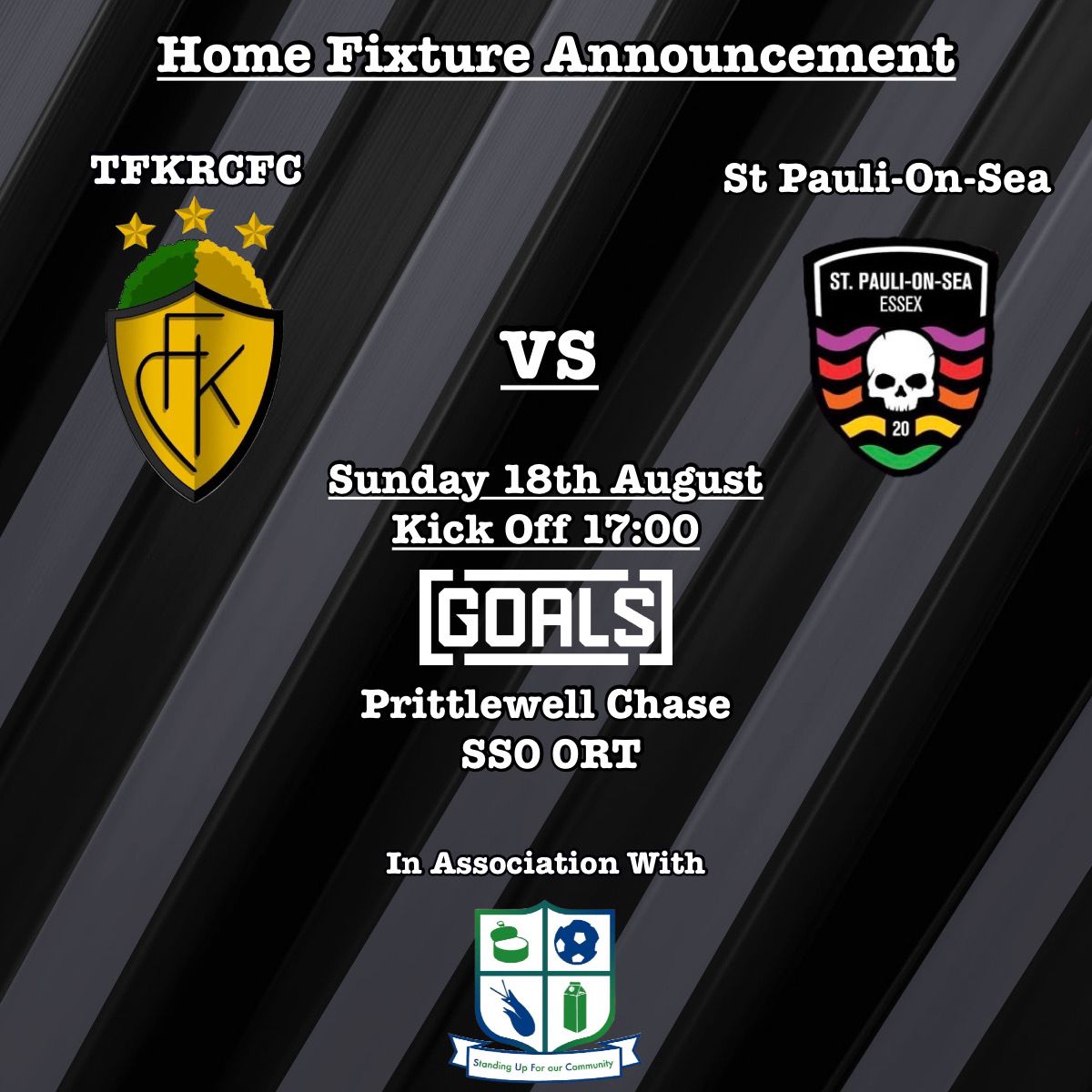 We are raising money for <a href="/sufcfoodbanks/">Fans Supporting Southend Foodbanks</a> <a href="/SouthendFoodBan/">Southend Foodbank</a>

With our 6 monthly game against St Pauli on Sea.
This game helps feed our community and if you can afford to donate just 50p that really could make a difference for someone going Hungary or not.

justgiving.com/page/community…