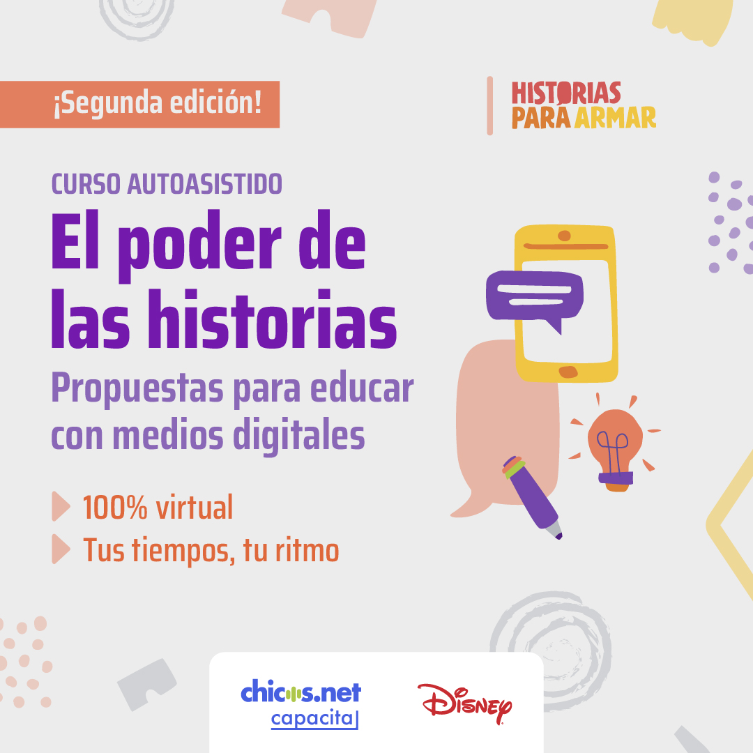 Si estás buscando recursos innovadores para tus clases, ¡este curso es para vos! Explorá las potencialidades de la creación de historias con medios digitales💻.
Diseñado para que puedas realizarlo a tu ritmo.
👉🏽¡Inscribite y comenzá! bit.ly/4dzJvnA
