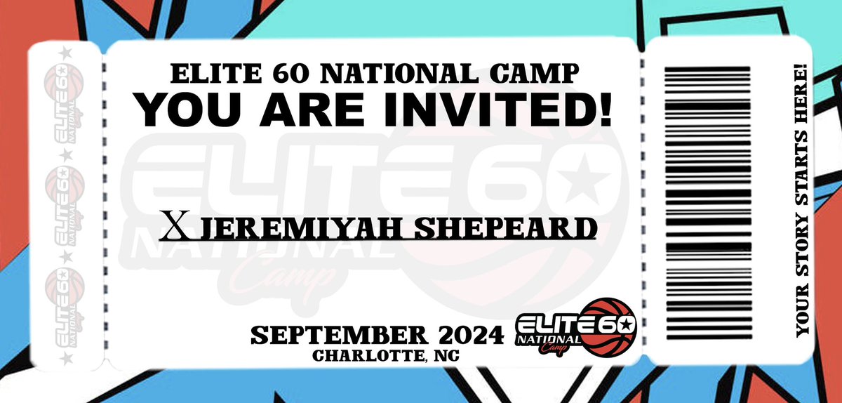 Class of 2027 Carrollwood Day School (FL) Jeremiyah Shepeard has been INVITED to the Elite 60 National Camp.