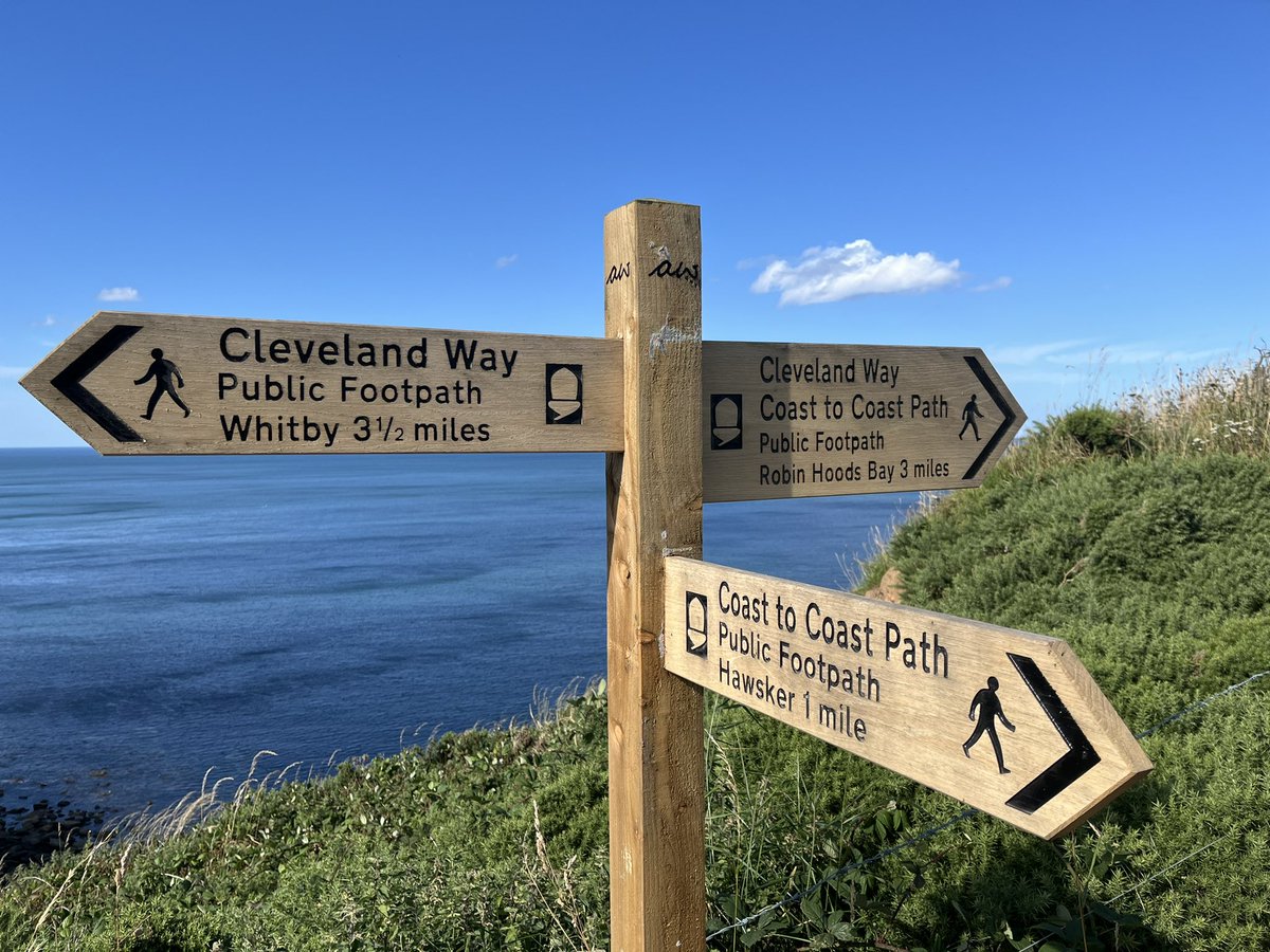 #FingerpostFriday Celebrating the Coast to Coast Walk joining the Cleveland Way near Robin Hood’s Bay <a href="/FingerpostFri/">Fingerpost Friday</a> <a href="/NationalTrails/">National Trails</a> <a href="/cornish_jack/">Jack Cornish</a> <a href="/fellranger1/">Mark Richards</a>