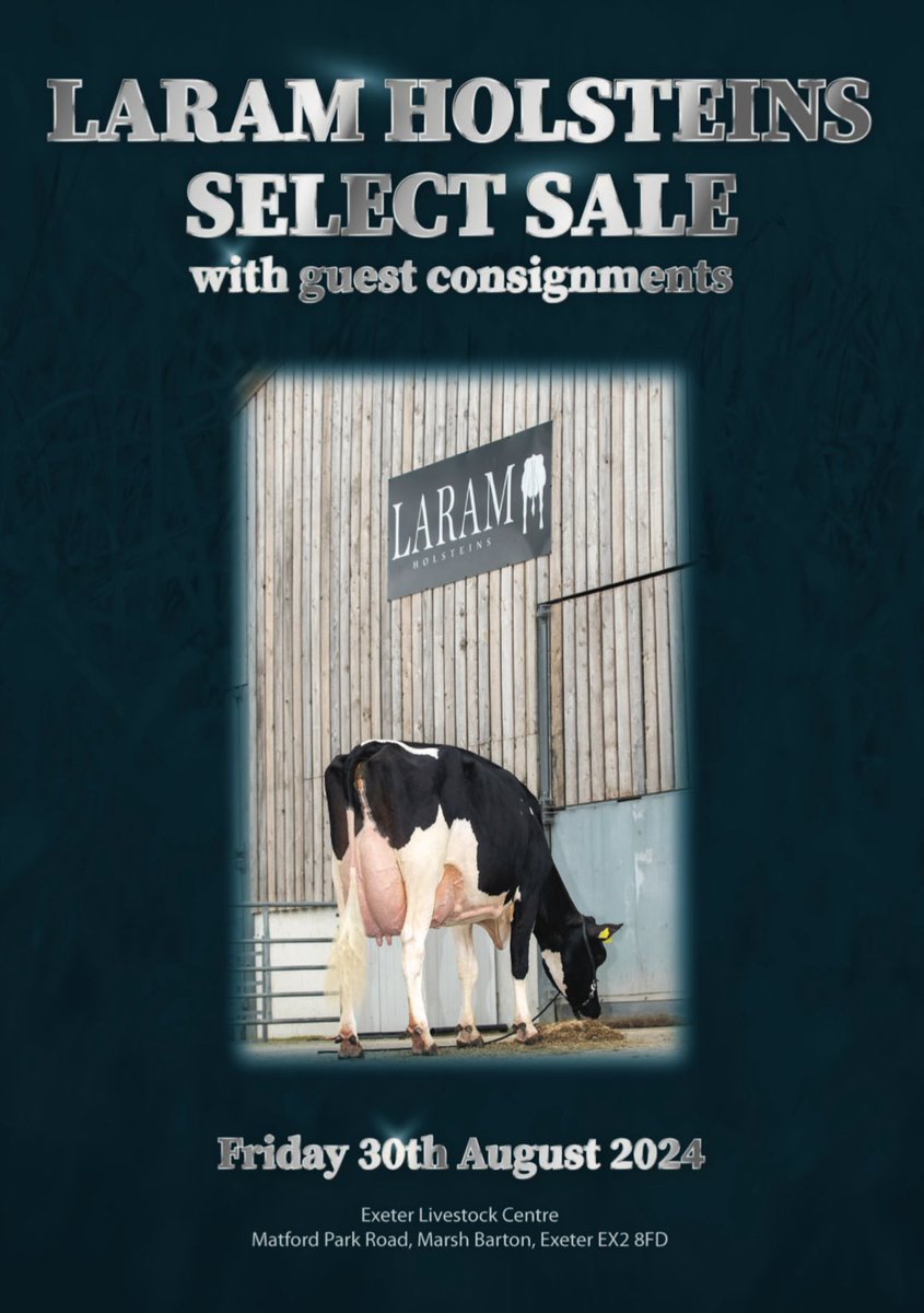 Pleased to share this!

kivells.com/media/Agricult…

🗓️ 30th Aug
⏰ 11:30
📍 Exeter Livestock Centre