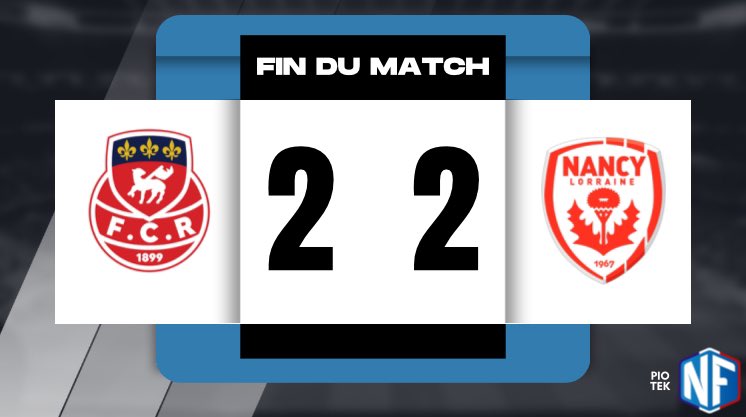 nationalfoot_'s tweet photo. FIN DU MATCH ! ➖
⏳ Rouen et Nancy repartent de ce match avec 1 point chacun dans un match qui aura été assez ouvert avec 2 belles équipes avec encore des choses à corriger ! 🔥
#FCRASNL https://t.co/F9n80nIggY
