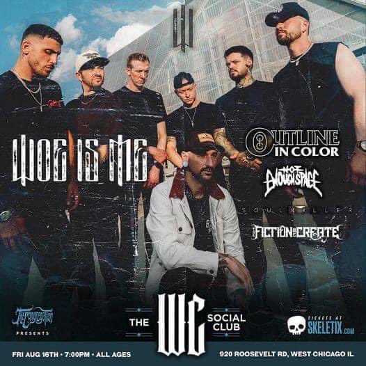 Woe, Is Me (@woeisme) on Twitter photo TONIGHT: Chicago youāre up first on our weekender with <a href="/OutlineInColor/">Outline In Color</a> & <a href="/NES_band_/">Not Enough Space</a> š„ TONIGHT: Chicago youāre up first on our weekender with <a href="/OutlineInColor/">Outline In Color</a> & <a href="/NES_band_/">Not Enough Space</a> š„