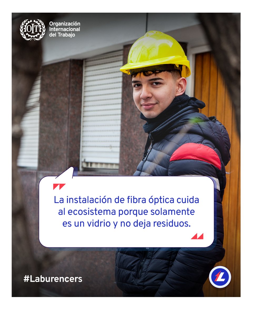 OITArgentina's tweet photo. Elías realizó un curso de Operador de Conectividad en el Barrio Villa 20, que lo llevó a descubrir su vocación tecnológica y, de a poco, a insertarse en el mundo laboral de la economía verde.

Así aprendió lo que hace hoy en su trabajo. 👉 https://t.co/jDyOcxtAUi

#Laburencers https://t.co/pXkljf9FOj