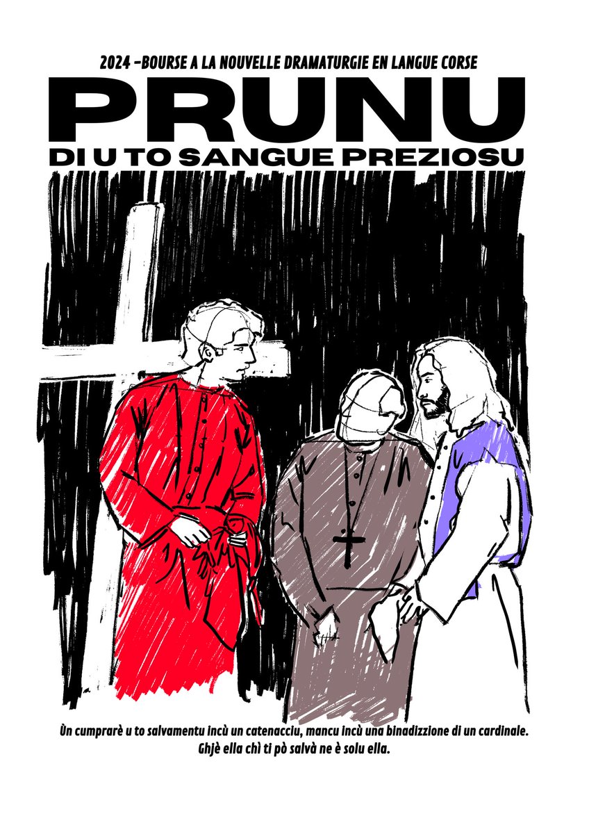 ro_cesari's tweet photo. Au début du mois d’août j’ai suivi l’équipe de Prunu, di u to sangue preziosu, pendant le Festival de L’Olmu ! Les trois personnages principaux sont interprétés par Andrea Cossu, Louis Starace et Danae Sepulcre Nativi qui donnent vie avec les autres comédiens à cette tragédie. https://t.co/biiXwY5Ry9