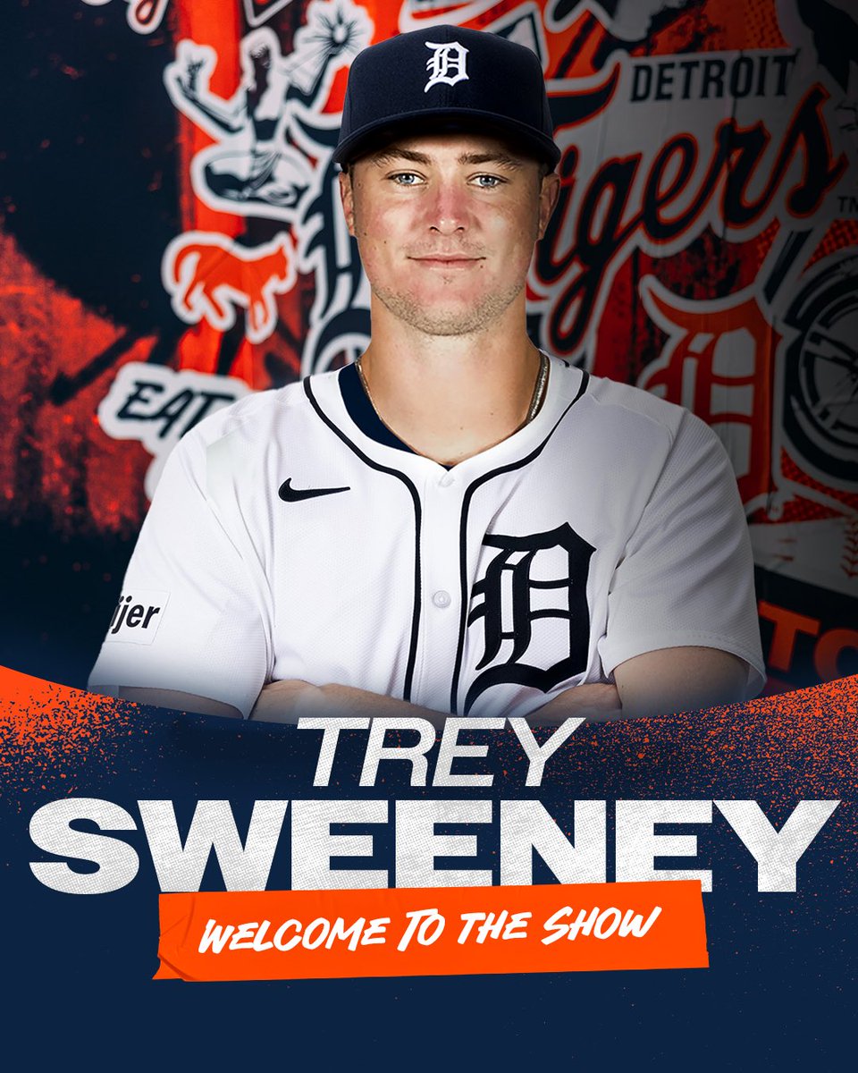 tigers's tweet image. Welcome to The Show, Trey Sweeney!