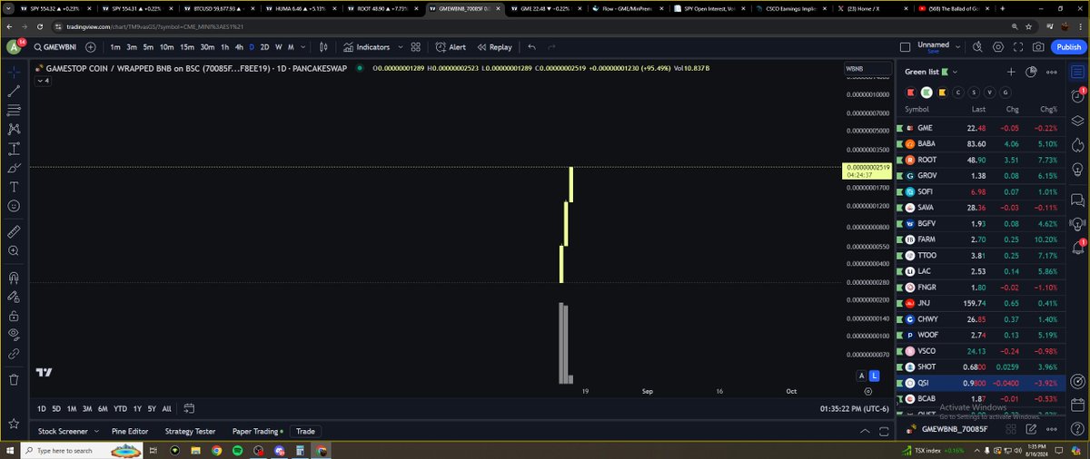 Comedyorwat's tweet photo. hey, look @SECGov 

another random @gamestop shitcoin created just 3 days ago, and $GME sees record low liquidity and volume

The same thing that happened in November of 2023

Same thing that happened in May of this year

But ya, these coins are backed 1:1

@ryancohen Im sure you dont like this either