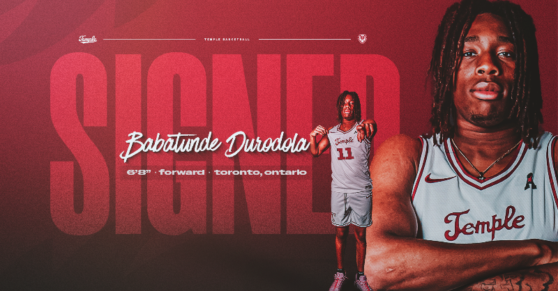 TUMBBHoops's tweet photo. Welcome to Temple Babatunde Durodola!!!

He is a forward from DME Academy who averaged 14.8 PPG and 8.2 RPG last season!

#Team129