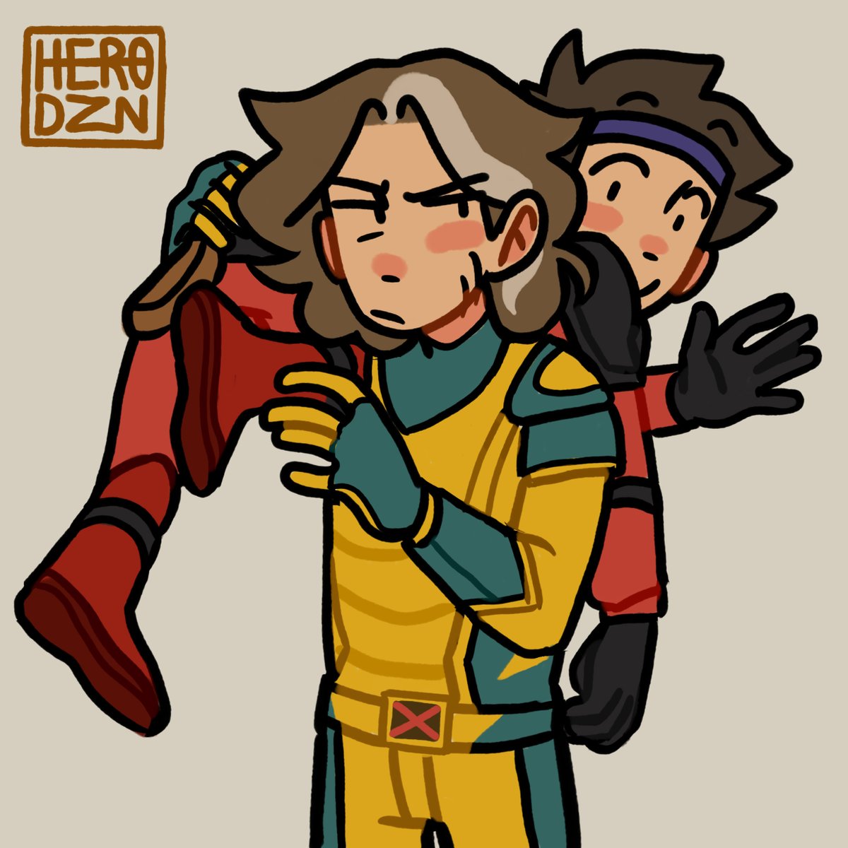Hero_DZN's tweet photo. another guapoduo as poolverine for Llleige this time :D https://t.co/1YdMnN3X2f