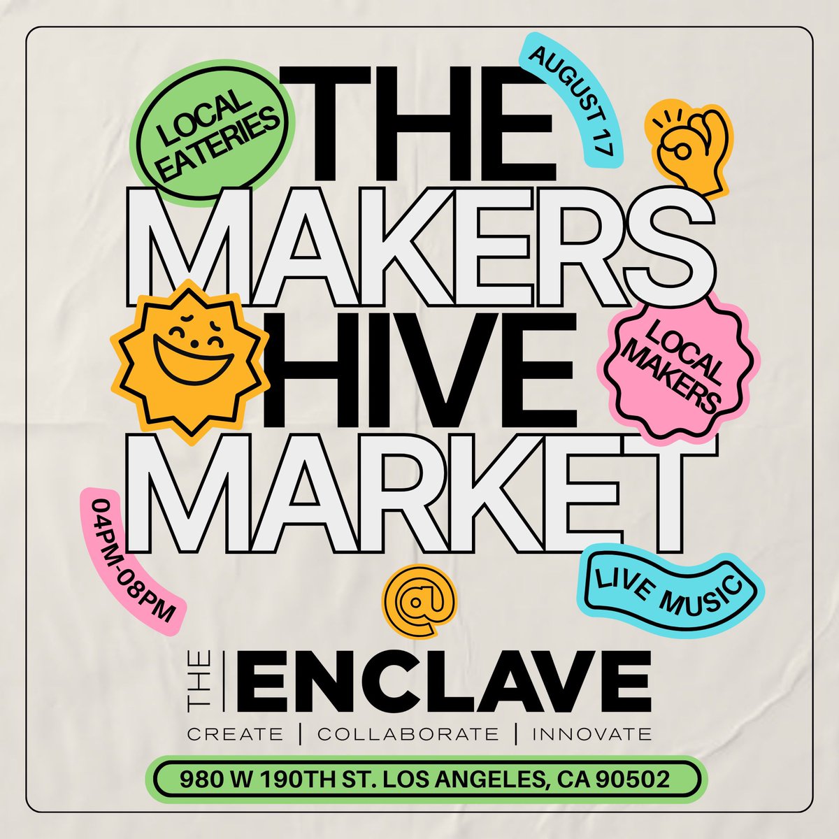 Angelenos! I’ll be at #TheEnclave tomorrow 🐝  Come hang out ♥️