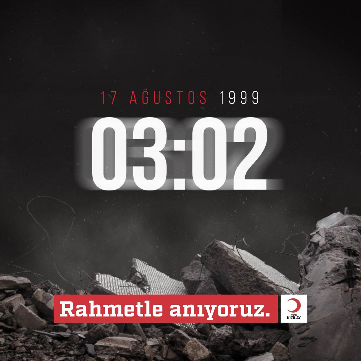 17 Ağustos 1999 Marmara Depremi’nde hayatını kaybeden tüm vatandaşlarımızı rahmetle anıyoruz. #17Ağustos1999 #ArtçılarıKalbimizde