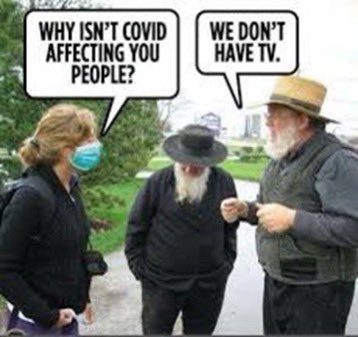The Amish will not be affected by “mpox” as they have built in immunity. 🤣