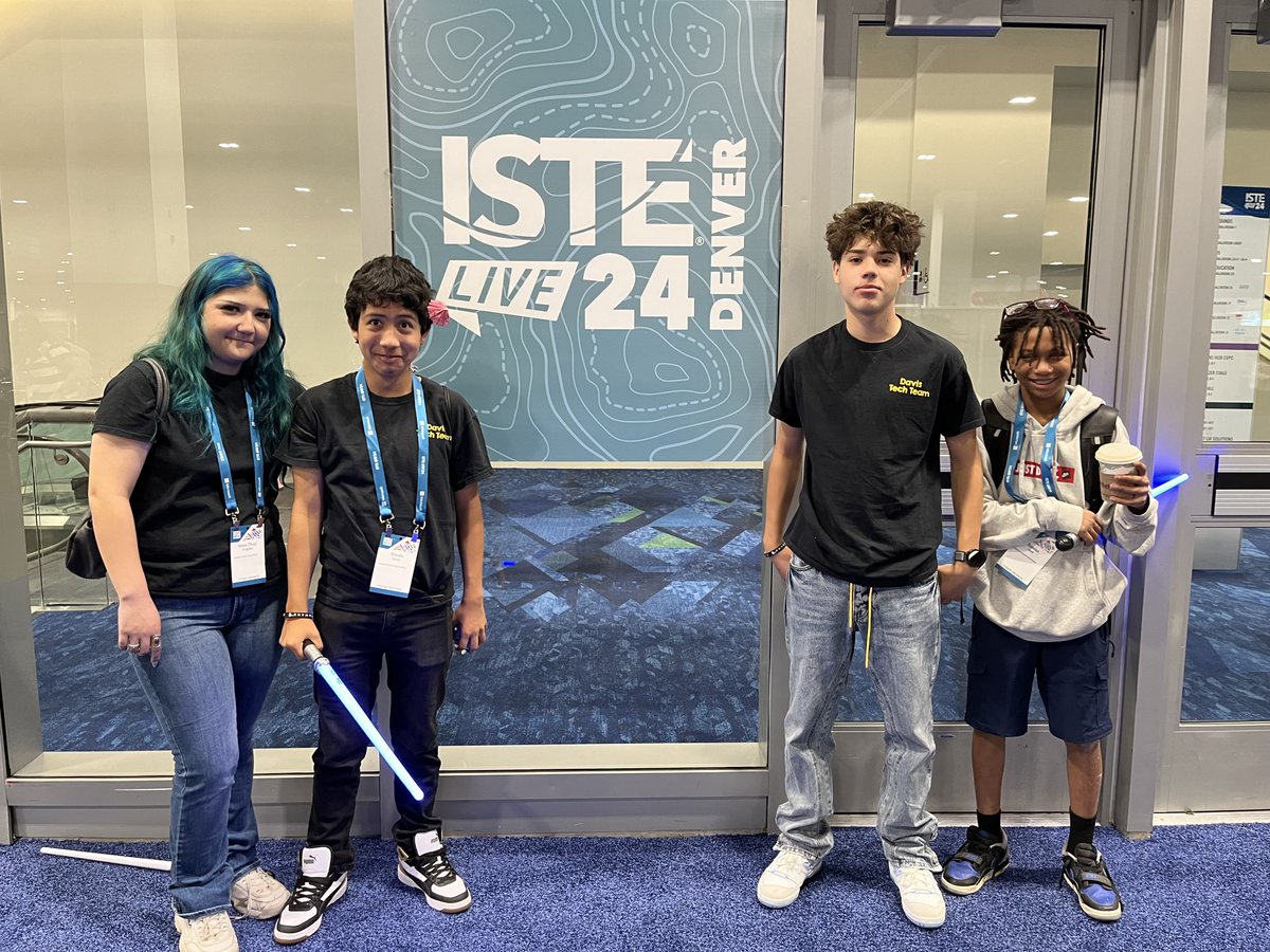 ComptonUnified's tweet photo. Davis Middle School's Jose Gonzalez and several scholars recently attended the ISTE Live 24 conference in Denver and presented about Project Based Learning's impact in the 21st Century Classroom.
#ISTELive #projectbasedlearning #EdTechConference #ComptonUnified #Elevate https://t.co/ljMt5RmzSl