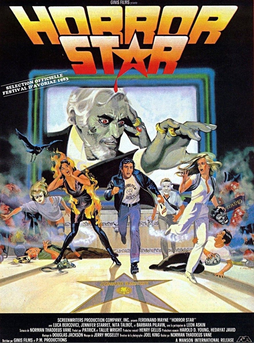 EugWSerra's tweet photo. On September 9, 1983, Frightmare - A.K.A. The Horror Star - was released! #Frightmare #TheHorrorStar #JeffreyCombs #FerdyMayne #LucaBercovici
#JenniferStarrett #NitaTalbot
#BarbaraPilavin #ScottThomson #LeonAskin https://t.co/jZibSf8K9O