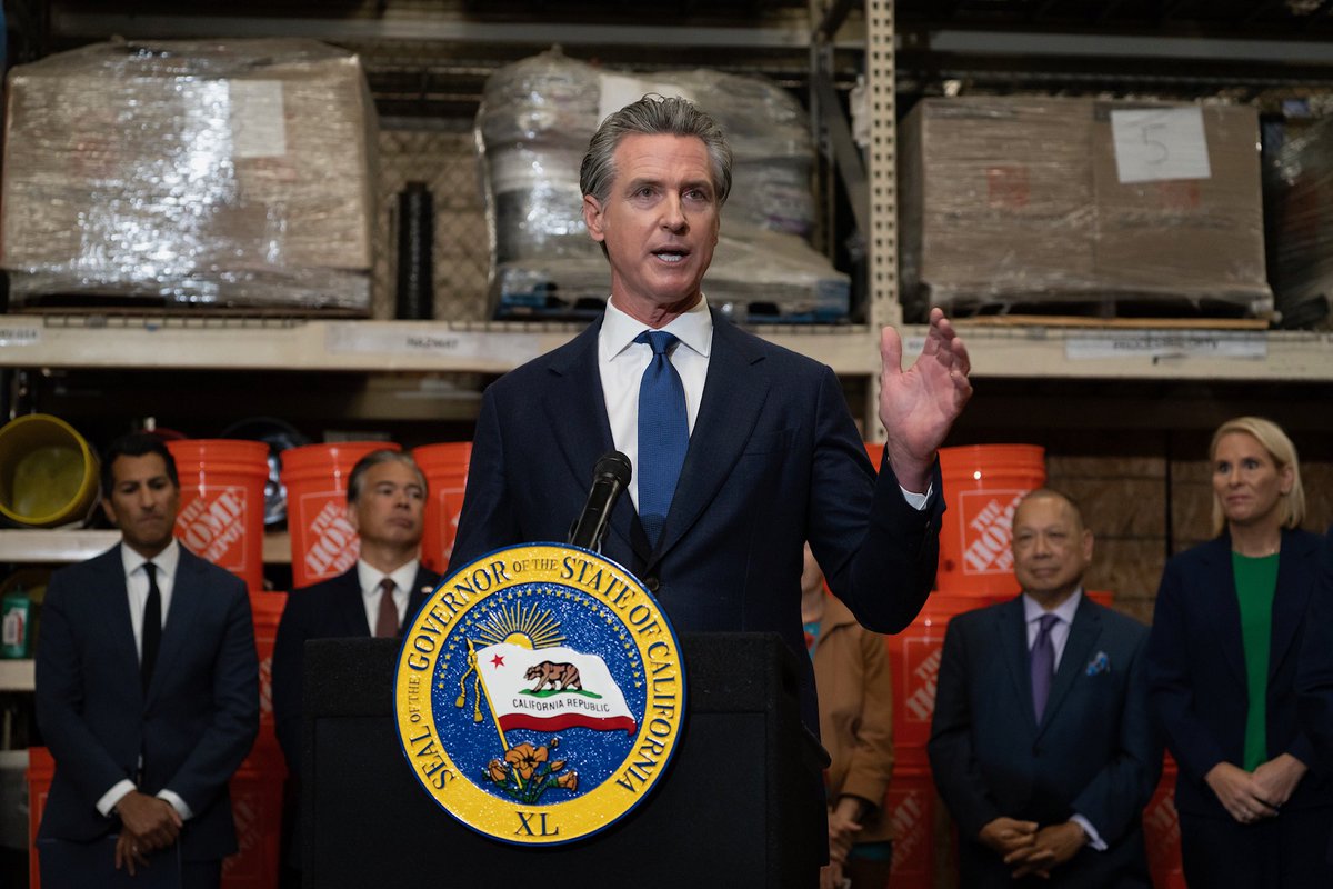 Governor Gavin Newsom (@cagovernor) on Twitter photo Today, Governor <a href="/GavinNewsom/">Gavin Newsom</a> enacted a pivotal, bipartisan law to fight retail theft across California.
We’re establishing tough new penalties for repeat offenders, providing additional tools for prosecutions, and cracking down on retail crime. Today, Governor <a href="/GavinNewsom/">Gavin Newsom</a> enacted a pivotal, bipartisan law to fight retail theft across California.
We’re establishing tough new penalties for repeat offenders, providing additional tools for prosecutions, and cracking down on retail crime.