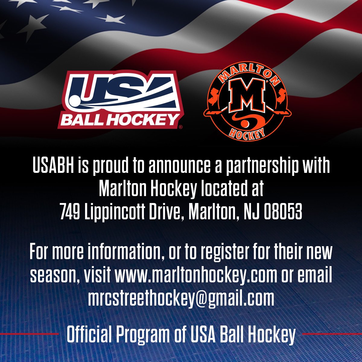 USABallHockey's tweet image. Welcome to the family @marltonhockey 🤝 We couldn’t be more excited to sign one of the “legacy” rinks and such a well established programs with rich history and tradition. 

To register for the upcoming Marlton Hockey in-house season, simply visit marltonhockey.com