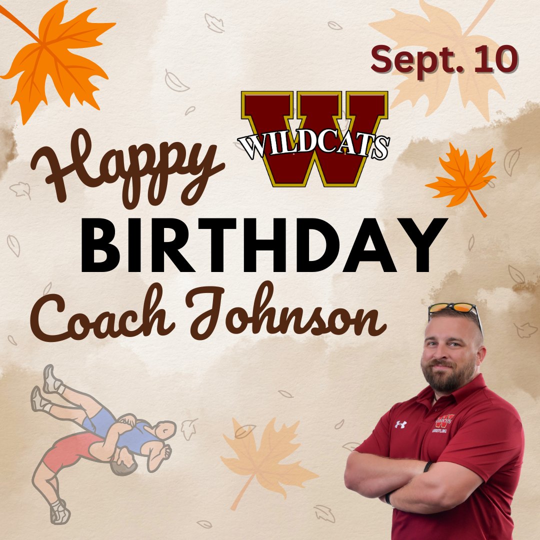 Ⓗⓐⓟⓟⓨ Ⓑⓘⓡⓣⓗⓓⓐⓨ to Coach Johnson of <a href="/CWWrestling/">Cy Woods Wrestling</a> and <a href="/CyWoodsFB212/">Cy Woods Football</a> - Have a good one!
