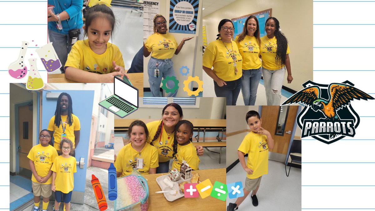 Spirit Day Friday ✏️🍎
Amazing first Friday of the year. We loved seeing everyone with the new spirit shirts for the year. <a href="/CPEPrincipal1/">Juan C Alejo</a> <a href="/AP_NColey/">Nizaliz Coley</a> <a href="/CoconutPalmElem/">Coconut Palm Elementary</a>