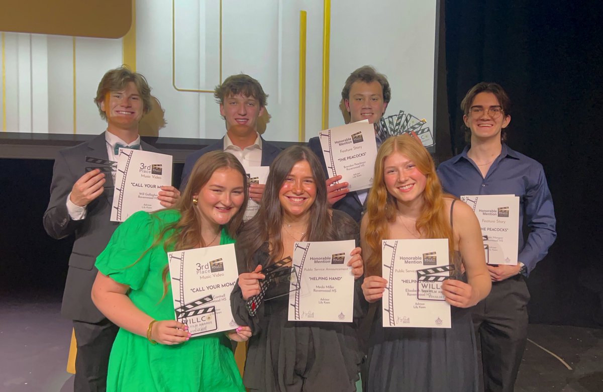 🏆 Big congrats to Abbie Cantrell, Will Gallagher, and Drew Crabtree on their 3rd place win at the WilCo Film Awards! 🎬 Kudos to all our nominated students too - you make us proud! #WilCoFilmAwards #StudentSuccess #ProudEducators