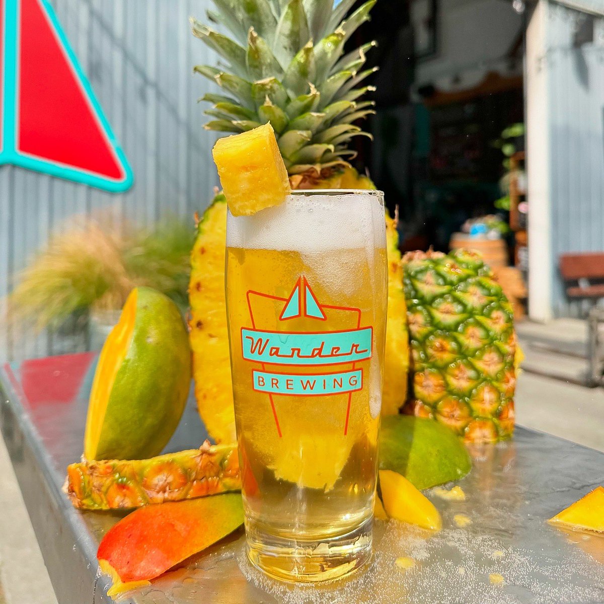 Wait, what? After years of answering the question ‘What do you have on the tap list besides beer?’, we decided it was now time to craft our own. Fruitzer Hard Seltzer makes it’s debut today. Draft only, gluten free, full flavored, and made with 100% natural fruit. 🍍🥭