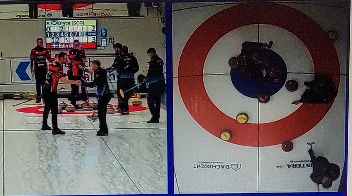 twinetime14's tweet image. 🖐 HIGH FIVE 🖐

🏴󠁧󠁢󠁳󠁣󠁴󠁿 Bryce accidentally promotes a 🇸🇪 rock into the 4ft

King Niklas with a draw for 5...and handshakes

@TeamNiklasEdin def. Bryce 8-2

Edin wraps up #BadenMasters RR with a 3-1 record

Next up for the world champs ➡️ QF

#curling 🥌