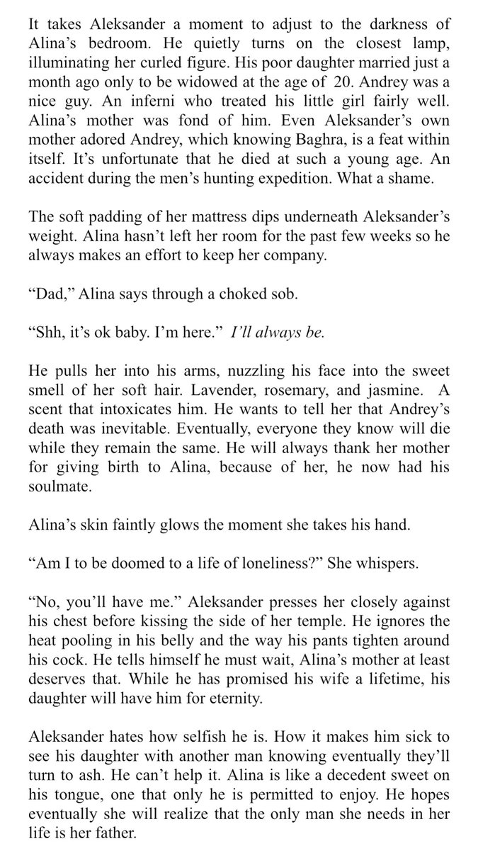 Just a father consoling his widowed daughter :)